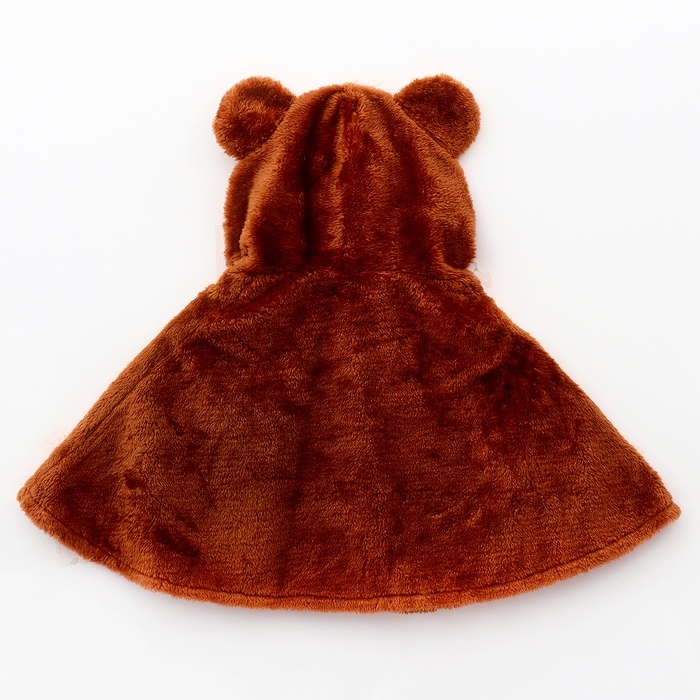 Карнавальная накидка &laquo;Косолапый Мишка&raquo;, рост 104-128 см, коричневый