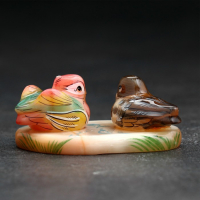 Сувенир &laquo;Птички мандаринки&raquo;, 9,5&times;7&times;4 см, селенит