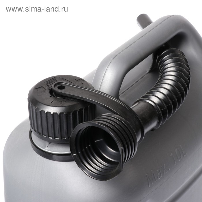 Канистра ГСМ Oktan METAL, 10 л, пластиковая, серая Канистра ГСМ Oktan METAL, 10 л, пластиковая, серая