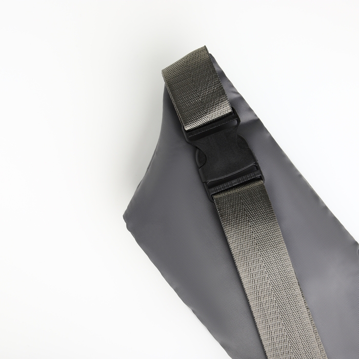 Поясная сумка на молнии, 2 наружных кармана, цвет серый Поясная сумка на молнии, 2 наружных кармана, цвет серый