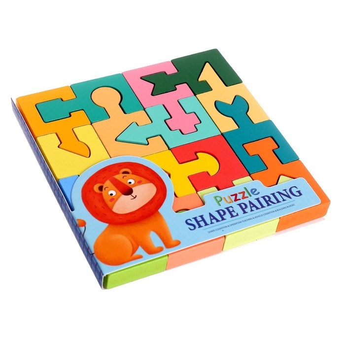 Детский развивающий конструктор &laquo;Собери по частям&raquo; 16 &times; 16 &times; 1,5 см