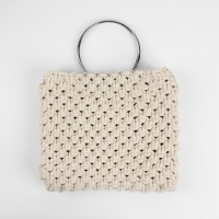 Ручки для сумки «Круг», металлические, d = 10 см, 2 шт, цвет серебряный Ручки для сумки «Круг», металлические, d = 10 см, 2 шт, цвет серебряный