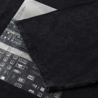 Футболка мужская MIST "Город" из вареного хлопка, цв. черный, р-р L Футболка мужская MIST "Город" из вареного хлопка, цв. черный, р-р L