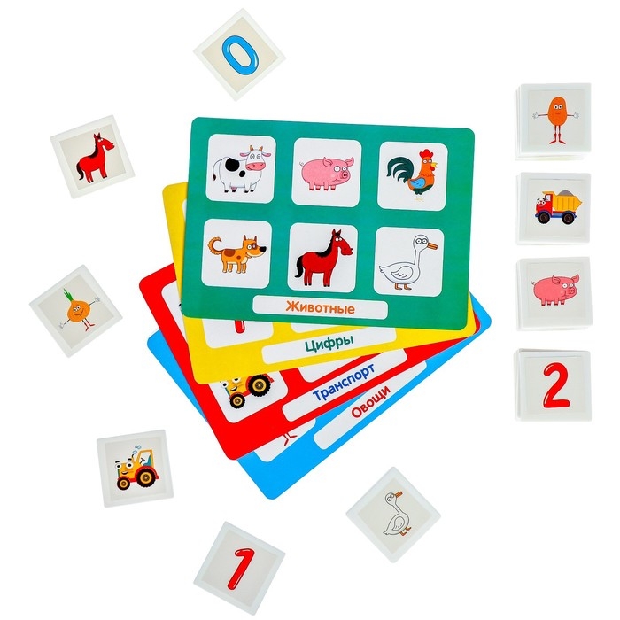 Лото для малышей &laquo;Синий трактор&raquo;, по методике Г. Домана