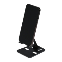 Подставка для телефона Luazon, складная, регулируемая, резиновые вставки, чёрная Подставка для телефона Luazon, складная, регулируемая, резиновые вставки, чёрная