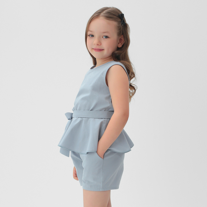 Комплект для девочки (майка и шорты) KAFTAN, р.38 (146-152), голубой