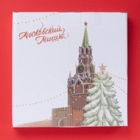 Тарелка новогодняя Доляна «Московский мишка», d=20,5 см, фарфор, цвет белый Тарелка новогодняя Доляна «Московский мишка», d=20,5 см, фарфор, цвет белый