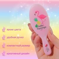 Расчёска - мини массажная, 4,5 &times; 13 см, цвет МИКС