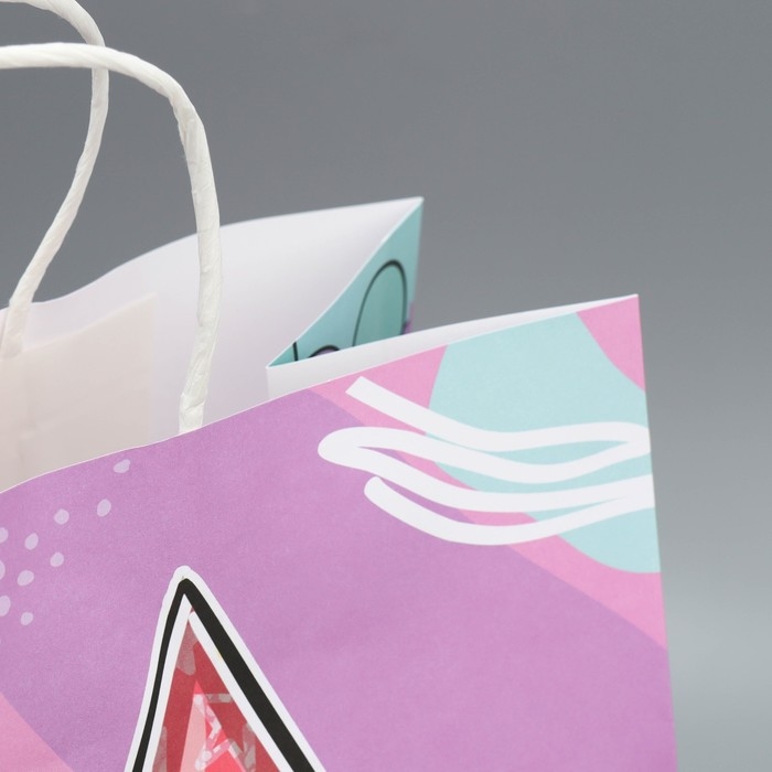 Пакет подарочный крафтовый, упаковка, &laquo;Подружка&raquo;, 28 х 32 х 15 см