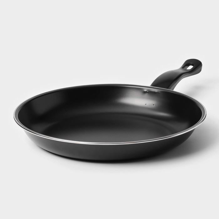 Набор сковород &laquo;Жаклин&raquo;, 3 предмета: 20/25/30&times;4 см, антипригарное покрытие, цвет чёрный