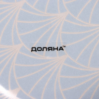 Набор тарелок стеклянных Доляна &laquo;Золотое перо&raquo;, 19 предметов: 6 десертных тарелок, 6 обеденных тарелок, 6 мисок, салатник