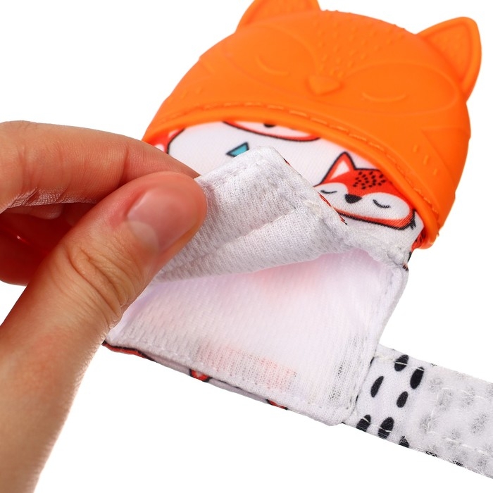 Прорезыватель-рукавичка «Лисичка», Крошка Я Прорезыватель-рукавичка «Лисичка», Крошка Я