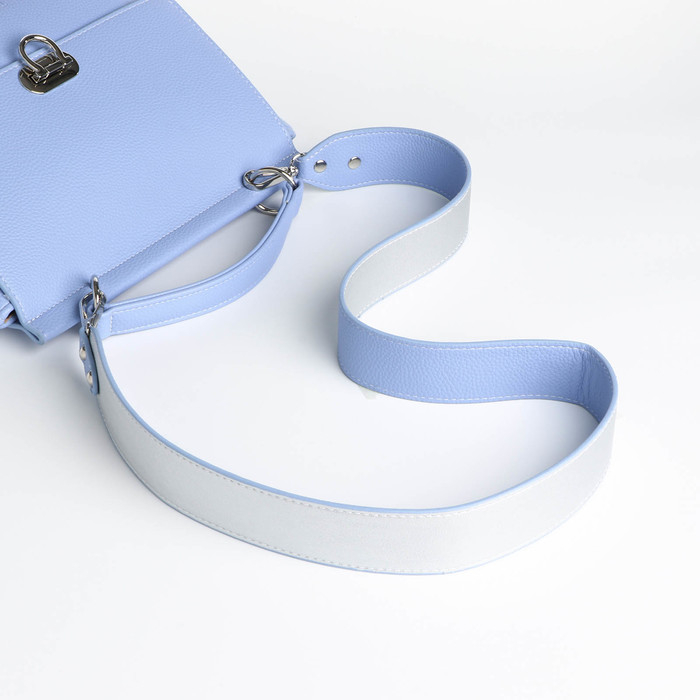 Сумка женская TEXTURA, мессенджер, средний размер, цвет голубой