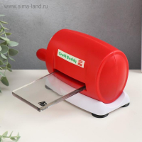 Машинка для вырубки и тиснения МИКС 21,2х11,5х9 см + 2 пластины пластик 7,8х16 см Машинка для вырубки и тиснения МИКС 21,2х11,5х9 см + 2 пластины пластик 7,8х16 см