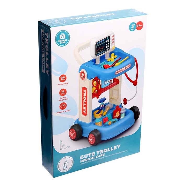 Игровой набор &laquo;Доктор&raquo; на тележке, с аксессуарами