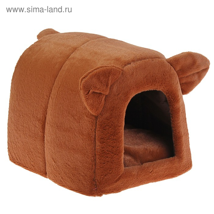 Домик Домик "Норка" для животных, 28 х 28 х 35 см, плюш, микс цветов