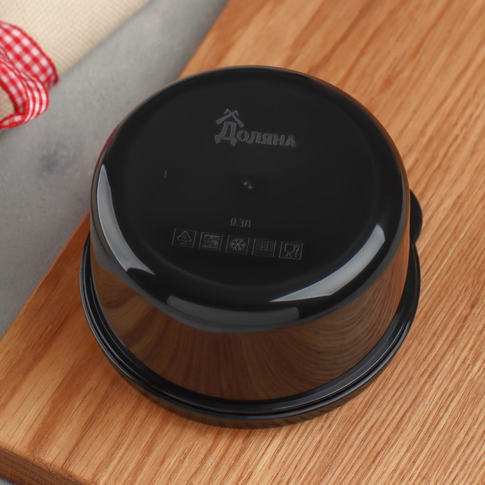 Ланч - бокс круглый &laquo;Уровень голода&raquo;, 300 мл