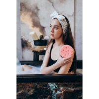 Губка для тела Доляна Cookie, 11,5×5 см, цвет розовый Губка для тела Доляна Cookie, 11,5×5 см, цвет розовый