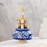 Сувенир музыкальный "Храм", гжель, ручная роспись Сувенир музыкальный "Храм", гжель, ручная роспись