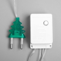 Гирлянда «Нить» 5 м с насадками «Ёжики зелёные», IP20, прозрачная нить, 30 LED, свечение зелёное, 8 режимов, 220 В Гирлянда «Нить» 5 м с насадками «Ёжики зелёные», IP20, прозрачная нить, 30 LED, свечение зелёное, 8 режимов, 220 В