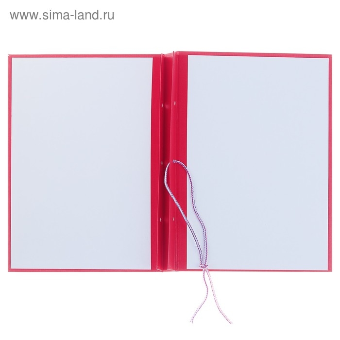 Папка Папка "Курсовая работа" А4, бумвинил, гребешки/сутаж, (без бумаги) красная 10КР01