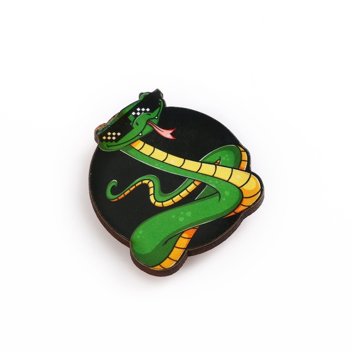 Значок новогодний &laquo;Новый год: Талисман от стресса&raquo;, 4,1 х 4,5 см