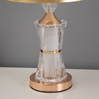 Лампа настольная "Лусия" 1х40Вт Е27 1х3Вт LED золото 25х25х45см