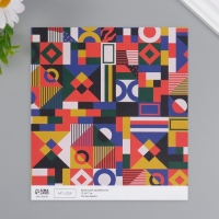 Бумага для скрапбукинга "Color geometry" плотность 180 гр набор 10 шт 15,5х17 см Бумага для скрапбукинга "Color geometry" плотность 180 гр набор 10 шт 15,5х17 см