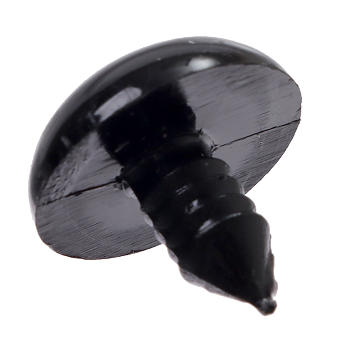 Глаза винтовые с заглушками, набор 20 шт., размер 1 шт. — 1,8 см, цвет чёрный Глаза винтовые с заглушками, набор 20 шт., размер 1 шт. — 1,8 см, цвет чёрный