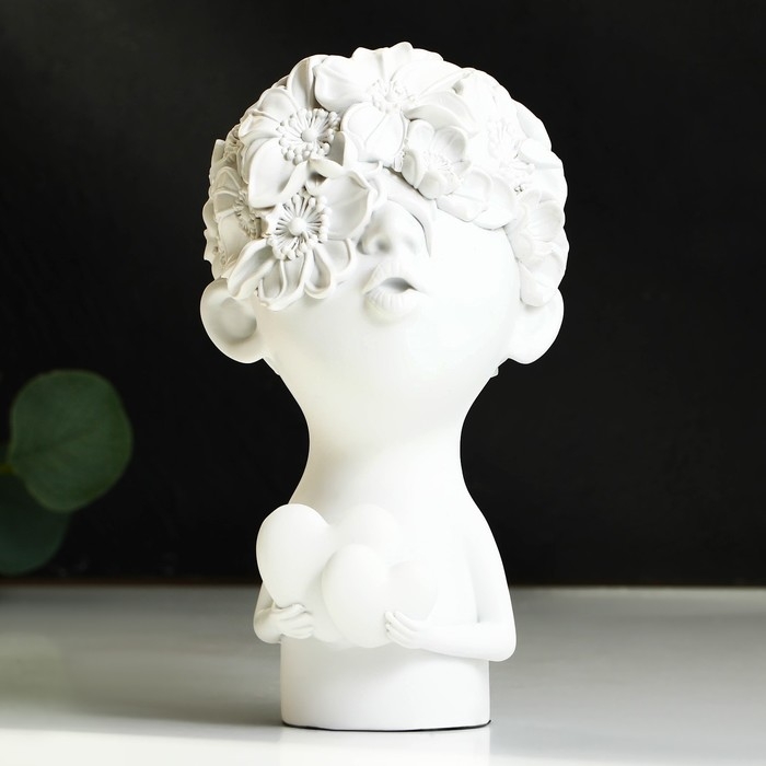 Статуэтка полистоун &laquo;Любовь&raquo; цвет белый 12 х 6,5 х 22 см