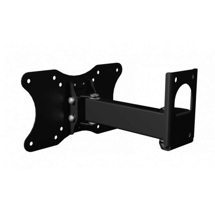 Кронштейн LE'STER LST-210.04, для ТВ, наклонно-поворотный,10-50",50-204  мм от стены,черный