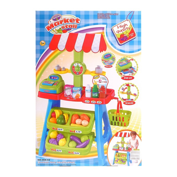 Игровой модуль &laquo;Продуктовая лавка&raquo; с аксессуарами, высота 84 см