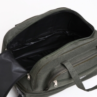 Сумка дорожная на колёсах, отдел на молнии, с увеличением, наружный карман, цвет хаки Сумка дорожная на колёсах, отдел на молнии, с увеличением, наружный карман, цвет хаки