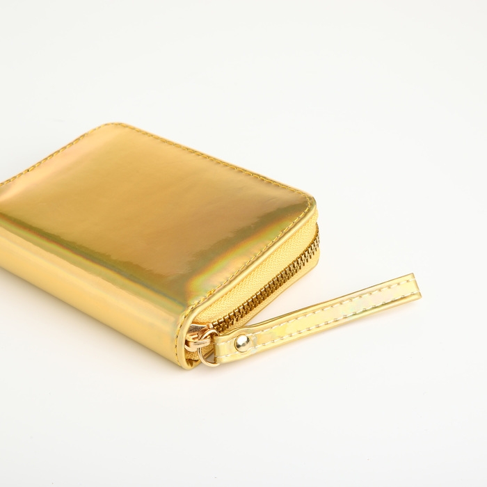 Кошелёк на молнии, цвет золотой Кошелёк на молнии, цвет золотой