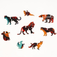 Пазлы деревянные фигурный &laquo;Лев&raquo;, 148 элементов