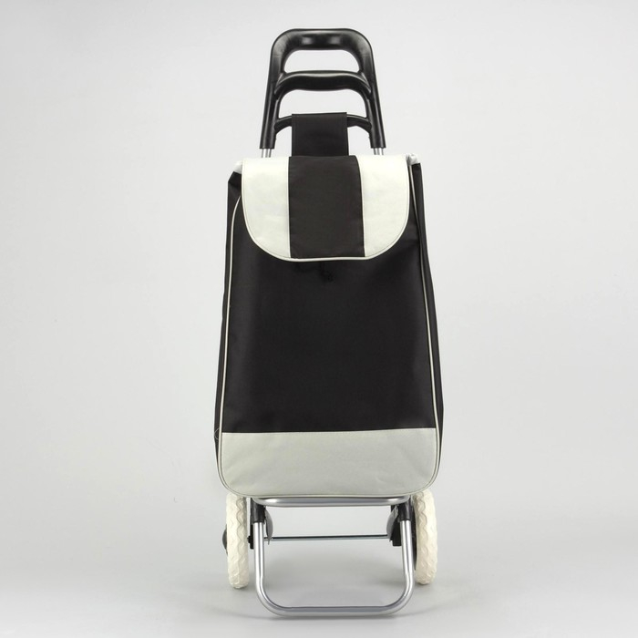 Сумка хозяйственная на колёсах, отдел на шнурке, нагрузка до 25 кг, цвет чёрный Сумка хозяйственная на колёсах, отдел на шнурке, нагрузка до 25 кг, цвет чёрный