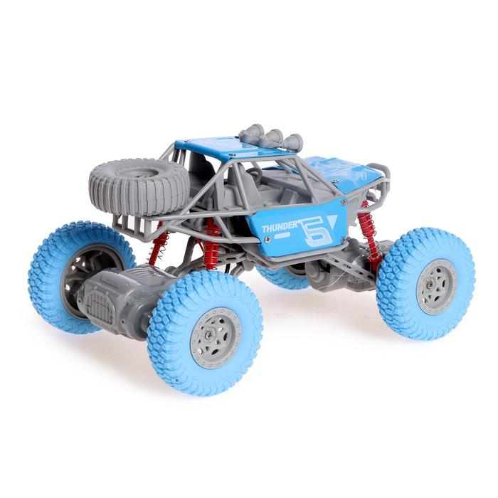 Джип радиоуправляемый &laquo;Экстрим&raquo;, 1:20, работает от аккумулятора, цвет синий