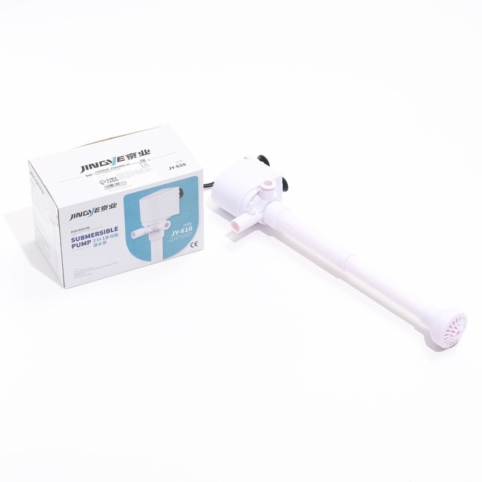 Помпа аквариумная JINGYE JY-610, 500 л/ч, 10 Вт, высота подъема воды 0,8 м Помпа аквариумная JINGYE JY-610, 500 л/ч, 10 Вт, высота подъема воды 0,8 м
