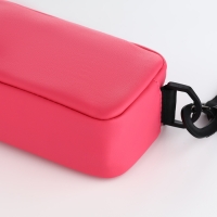 Сумка женская на молнии, TEXTURA, маленький размер, длинный ремень, цвет фуксия