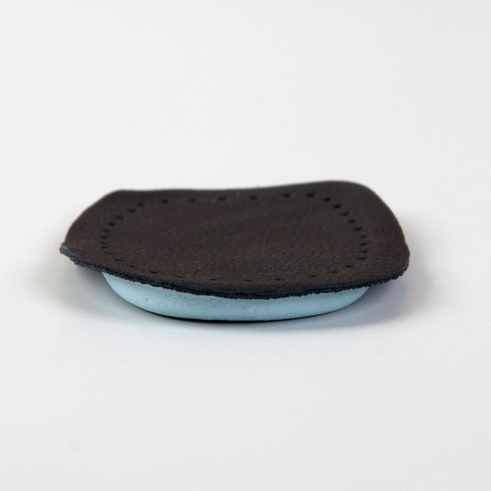 Подпяточники для обуви, кожаные, 9,5 × 7 см, пара, цвет чёрный Подпяточники для обуви, кожаные, 9,5 × 7 см, пара, цвет чёрный