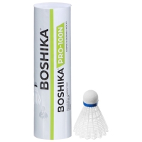 Набор воланов для бадминтона BOSHIKA PRO-100N, 6 шт., цвет белый Набор воланов для бадминтона BOSHIKA PRO-100N, 6 шт., цвет белый