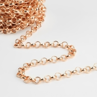 Цепочка для сумки, железная, d = 7 мм, 10 &plusmn; 0,5 м, цвет золотой