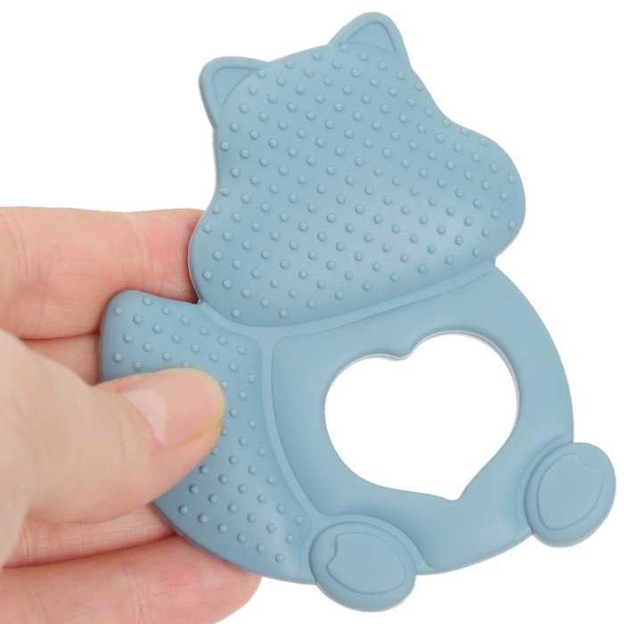 Прорезыватель силиконовый «Белочка», цвет синий, Mum&Baby Прорезыватель силиконовый «Белочка», цвет синий, Mum&Baby