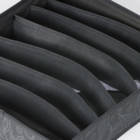 Органайзер для хранения белья Доляна «Нея», 7 ячеек, 34×30×8 см, цвет серый Органайзер для хранения белья Доляна «Нея», 7 ячеек, 34×30×8 см, цвет серый