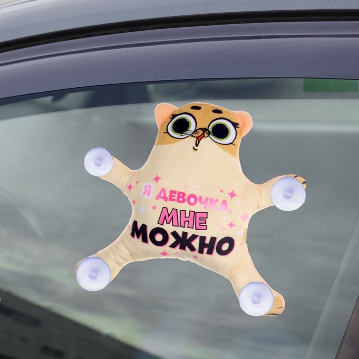 Автоигрушка &laquo;Я девочка, мне можно&raquo;, кот, на присосках