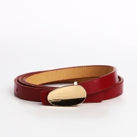 Ремень женский, ширина 1.4 см, пряжка металл, цвет бордовый Ремень женский, ширина 1.4 см, пряжка металл, цвет бордовый