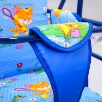 Качели детские напольные &laquo;Ветерок&raquo;, цвет синий,рисунок МИКС