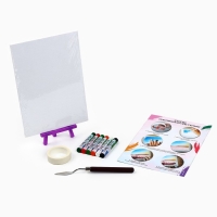 Рисование пастелью с мольбертом «Красочные пионы», набор для творчества Рисование пастелью с мольбертом «Красочные пионы», набор для творчества