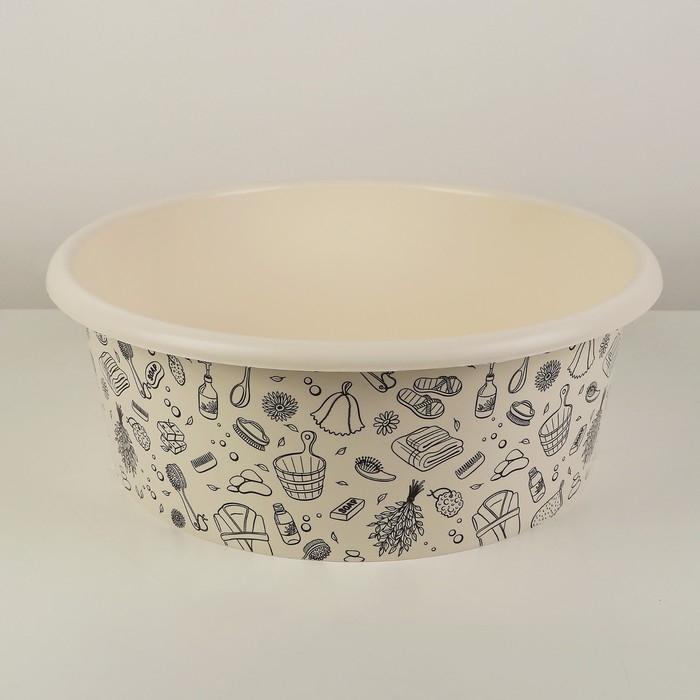 Таз круглый «Русская банька», 20 л Таз круглый «Русская банька», 20 л