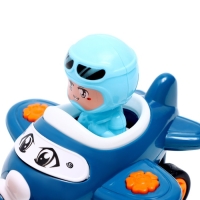 Самолет инерционный «Лайнер», работает от нажатия, МИКС Самолет инерционный «Лайнер», работает от нажатия, МИКС